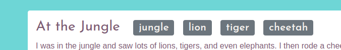 The right home menu containing the filter link